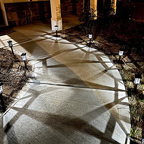 MAGGIFT 12 Pack Solar Pathway Lights Outdoor LED Solar Powered Garden Lights for Lawn, Patio, Yard, Walkway, Driveway
