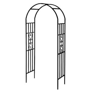 scendor garden arches arbors curved metal durable iron plants trellis stand use for outdoor garden arbor climbing plants wedding arches ceremony