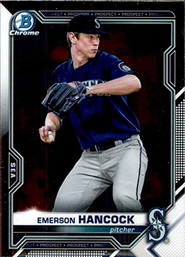 2021 Bowman Chrome Prospects #BCP-78 Emerson Hancock Seattle Mariners MLB Baseball Card NM-MT