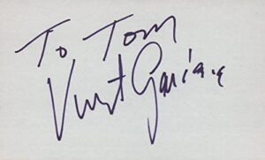 vincent gardenia actor tv movie autographed signed index card jsa coa