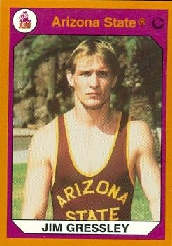 Jim Gressley Wrestling Card (Arizona State) 1990 Collegiate Collection #124