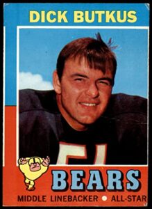 1971 topps # 25 dick butkus chicago bears (football card) good bears illinois