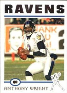 2004 topps football #117 anthony wright baltimore ravens official nfl trading card