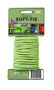 tierra garden 50-3010 haxnicks slim soft tie for plants & trees, 26.3′, green