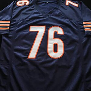 Teven Jenkins Signed Autographed Blue Football Jersey with Beckett COA - Chicago Bears Offensive Tackle - Size XL