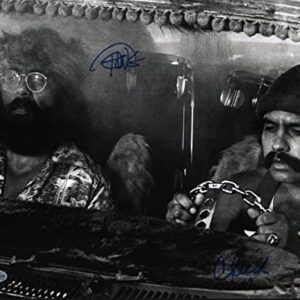 Cheech Marin & Tommy Chong Signed Autograph 11x14 Photo Up In Smoke Beckett COA