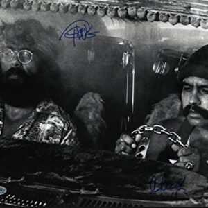 Cheech Marin & Tommy Chong Signed Autograph 11x14 Photo Up In Smoke Beckett COA