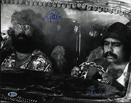 Cheech Marin & Tommy Chong Signed Autograph 11x14 Photo Up In Smoke Beckett COA