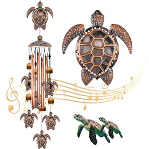 turtle wind chime for outside,sea turtle gifts for women,35in windchimes outdoors clearance,turtle decor for garden yard porch patio home, birthday gift for mom grandma friend