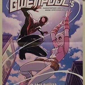 Unbelievable Gwenpool #5 Reversible Folded Promo Poster (10 x 13) - New!