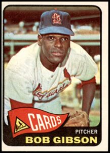 1965 topps # 320 bob gibson st. louis cardinals (baseball card) vg cardinals