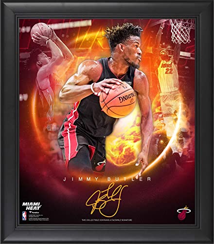 Jimmy Butler Miami Heat Framed 15" x 17" Stars of the Game Collage - Facsimile Signature - NBA Player Plaques and Collages