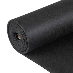 vevor geotextile landscape, 15ft x 20ft 4 oz non-woven pp drainage 350n tensile strength & 440 n load capacity, for ground cover, garden fabric, french drains, black