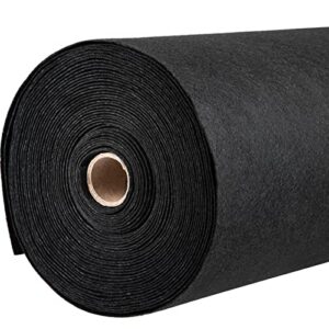 VEVOR Geotextile Landscape, 15ft x 20ft 4 oz Non-Woven PP Drainage 350N Tensile Strength & 440 N Load Capacity, for Ground Cover, Garden Fabric, French Drains, Black