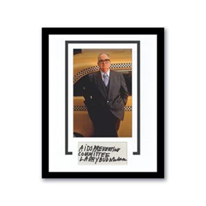 calvert deforest”the late show” autograph signed framed 11×14 display acoa
