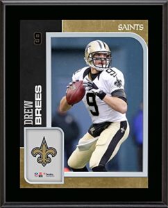 drew brees new orleans saints 10.5” x 13” sublimated player plaque – nfl player plaques and collages