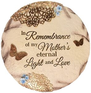 pavilion gift company 19069 “remembering mother” memorial garden stone, 10-inch,blue