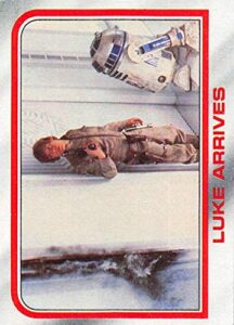 1980 topps star wars the empire strikes back set break one nonsport #100 luke arrives official trading card depicting scenes from the movie