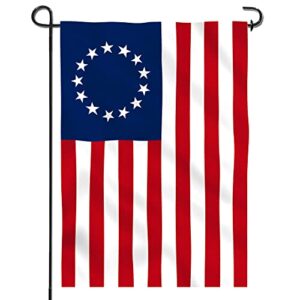 anley garden flag usa betsy ross – decorative u.s. historic american garden flags – double sided & weather resistant & double stitched – 18 x 12.5 inches