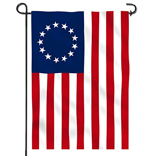 ANLEY Garden Flag USA Betsy Ross - Decorative U.S. Historic American Garden Flags - Double Sided & Weather Resistant & Double Stitched - 18 X 12.5 Inches