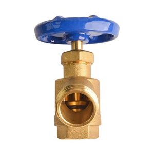 HYDRO MASTER Brass Garden Valve Bent Nose 1/2" FNPT x 3/4" MNH Fit Most Garden Hoses