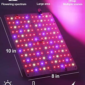 DOMMIA Grow Lights for Indoor Plants, 20W Ultra-Thin Invisible Plant Light, Full Spectrum Led Grow Lamp with 144 LEDs, DIY Assembly Grow Light Strip for Indoor Garden Greenhouse Aquarium Hydroponic