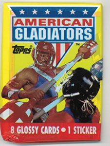 1991 american gladiators sealed trading card pack