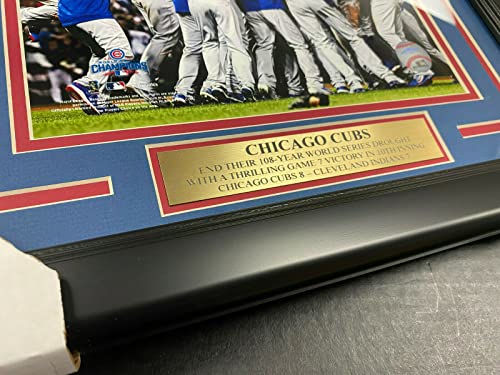 2016 CHICAGO CUBS WORLD SERIES CHAMPIONS TEAM PHOTO 8X10 FRAMED CELEBRATION