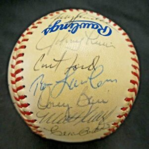 1985 World Series St. Louis For Cardinals Signed Ball 25 Signatures Full JSA Letter