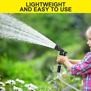 Metal water Hose 25 ft - Stainless Steel Water Hose with 2 Nozzles, Lightweight, Tangle Free & Kink Free, Heavy Duty, High Pressure, Flexible, Dog Proof