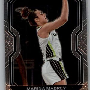 2021 Panini Prizm WNBA #15 Marina Mabrey Dallas Wings Official Basketball Trading Card in Raw (NM or Better) Condition