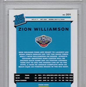 2019-20 Panini Donruss Basketball #201 Zion Williamson Rookie Card Graded PSA 9 Mint