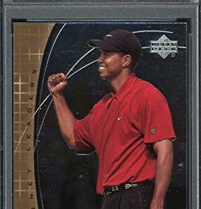 Tiger Woods 2001 Upper Deck Stat Leaders Golf Card #SL17 Graded PSA 9 MINT