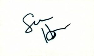 sean hayes actor comedian signed 3×5 index card with jsa coa