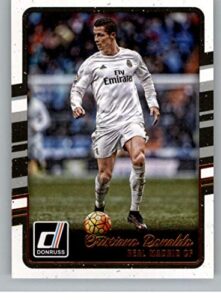 2016-17 donruss soccer #138 cristiano ronaldo real madrid cf official futbol trading card from panini america