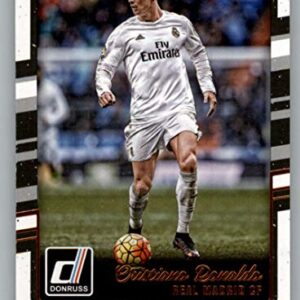 2016-17 Donruss Soccer #138 Cristiano Ronaldo Real Madrid CF Official Futbol Trading Card From Panini America