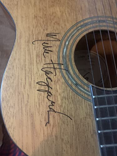 MERLE HAGGARD SIGNED AUTOGRAPHED GUITAR JSA COA