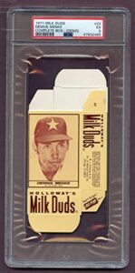 1971 milk duds #22 denis menke astros psa 5 ex complete box 447821 kit young cards