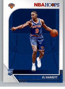 2019-20 panini hoops #201 rj barrett new york knicks rc rookie nba basketball trading card