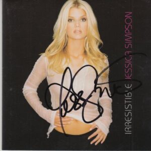 jessica simpson “irresistible” signed cd