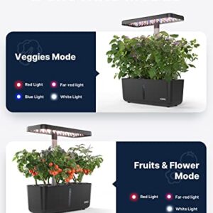 iDOO WiFi Hydroponics Growing System with APP Controlled, Indoor Herb Garden with Pump, Auto-Timer Smart Garden, LED Grow Light for Home Kitchen Gardening, 8 Pods Germination Kit, Height Up to 13.6"