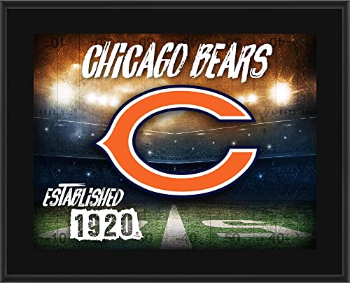 Chicago Bears 10.5" x 13" Sublimated Horizontal Team Logo Plaque - NFL Team Plaques and Collages