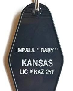 Supernatural Impala"Baby" Driver Picks the music, shotgun shuts his cakehole. Inspired Key Tag Black/White