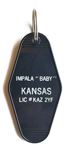 Supernatural Impala"Baby" Driver Picks the music, shotgun shuts his cakehole. Inspired Key Tag Black/White