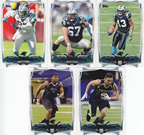 Carolina Panthers 2014 Topps NFL Football Complete Regular Issue 14 Card Team Set Including Cam Newton, Luke Kuechly, Kelvin Benjamin Plus