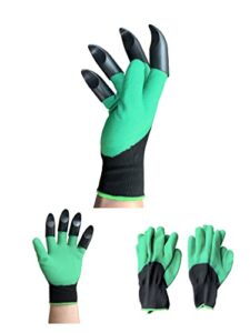 gyyves gardening gloves with claws 3 pairs garden gloves outdoor protective yard work gloves medium men women the best gift for gardeners (1 pair of claws and 2 pairs without claws)