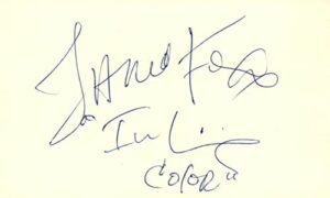 jamie foxx actor signed 3×5 index card with jsa coa