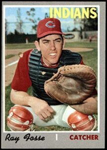 1970 topps # 184 ray fosse cleveland indians (baseball card) dean’s cards 2 – good indians