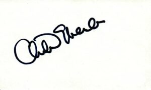 christine ebersole actress singer signed 3×5 index card with jsa coa