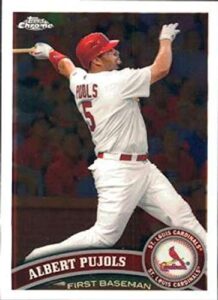 2011 topps chrome #150 albert pujols cardinals mlb baseball card nm-mt